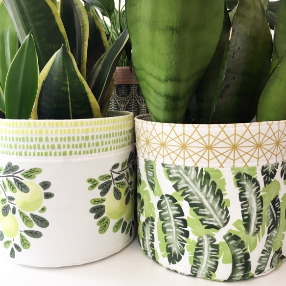 Fabric Planters – project tutorial